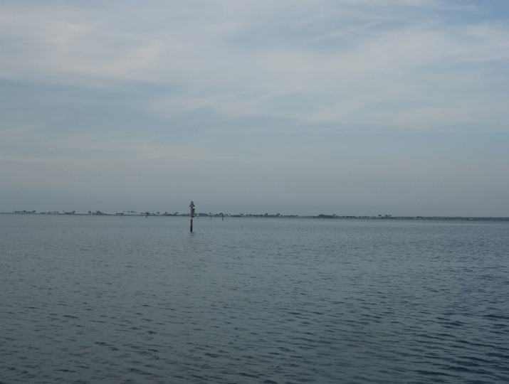 glassy entrance to Caladesi Island State Park