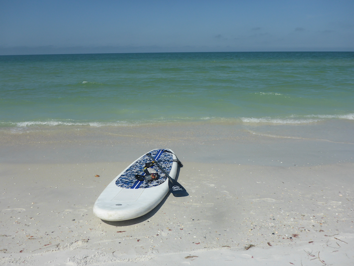 Paddleboard on Caladesi Beach