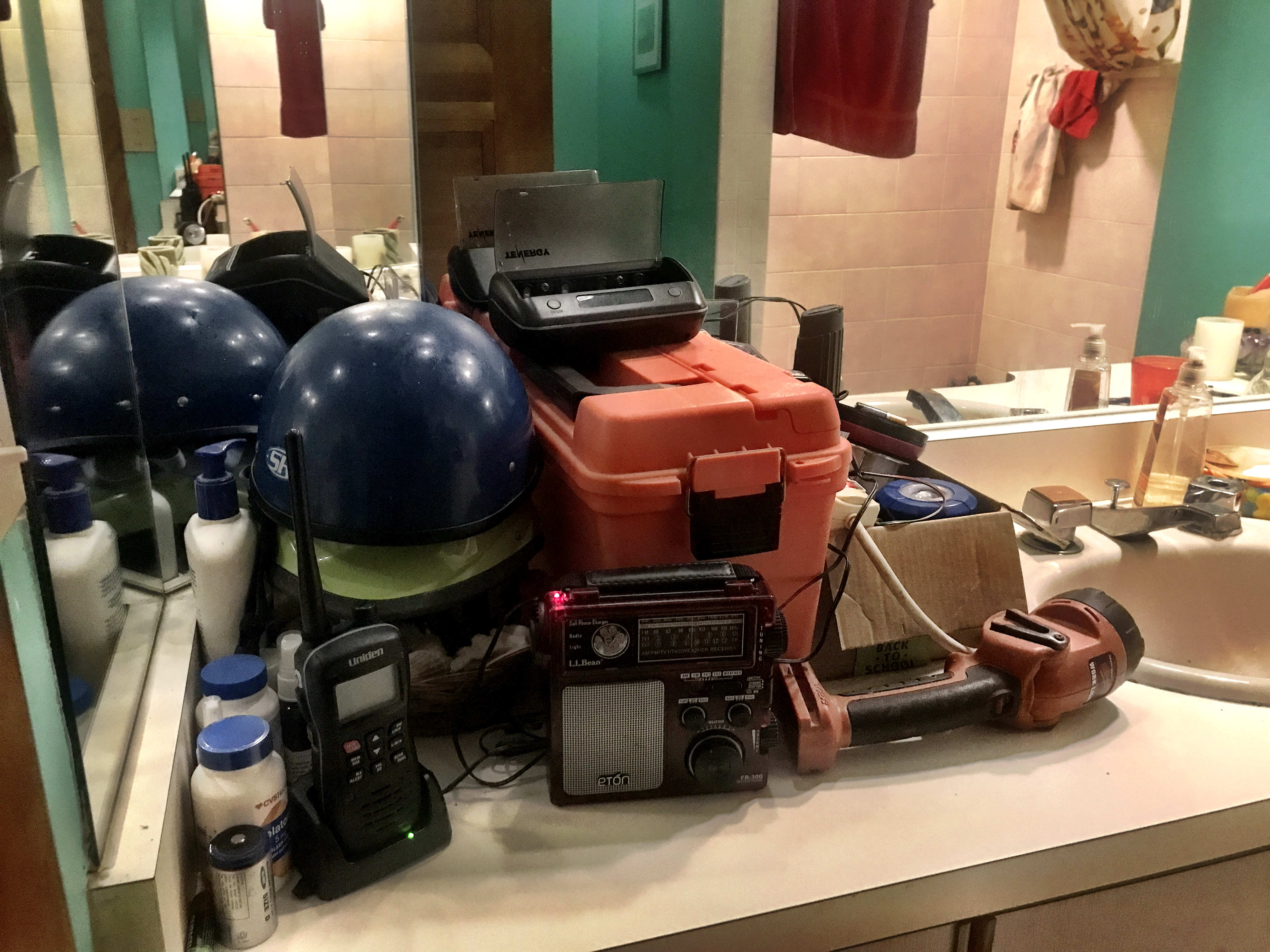 Bathroom command post