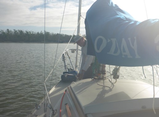 Kevin setting anchor